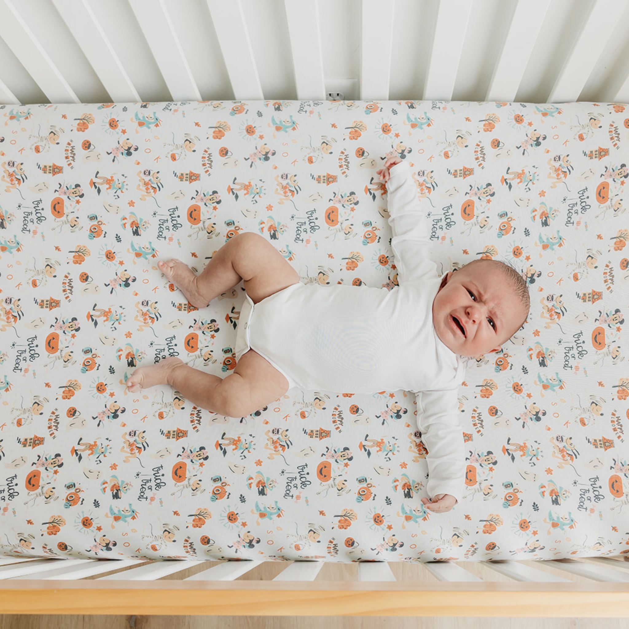 Premium Knit Fitted Crib Sheet - Mickey Mouse's Boo Bash