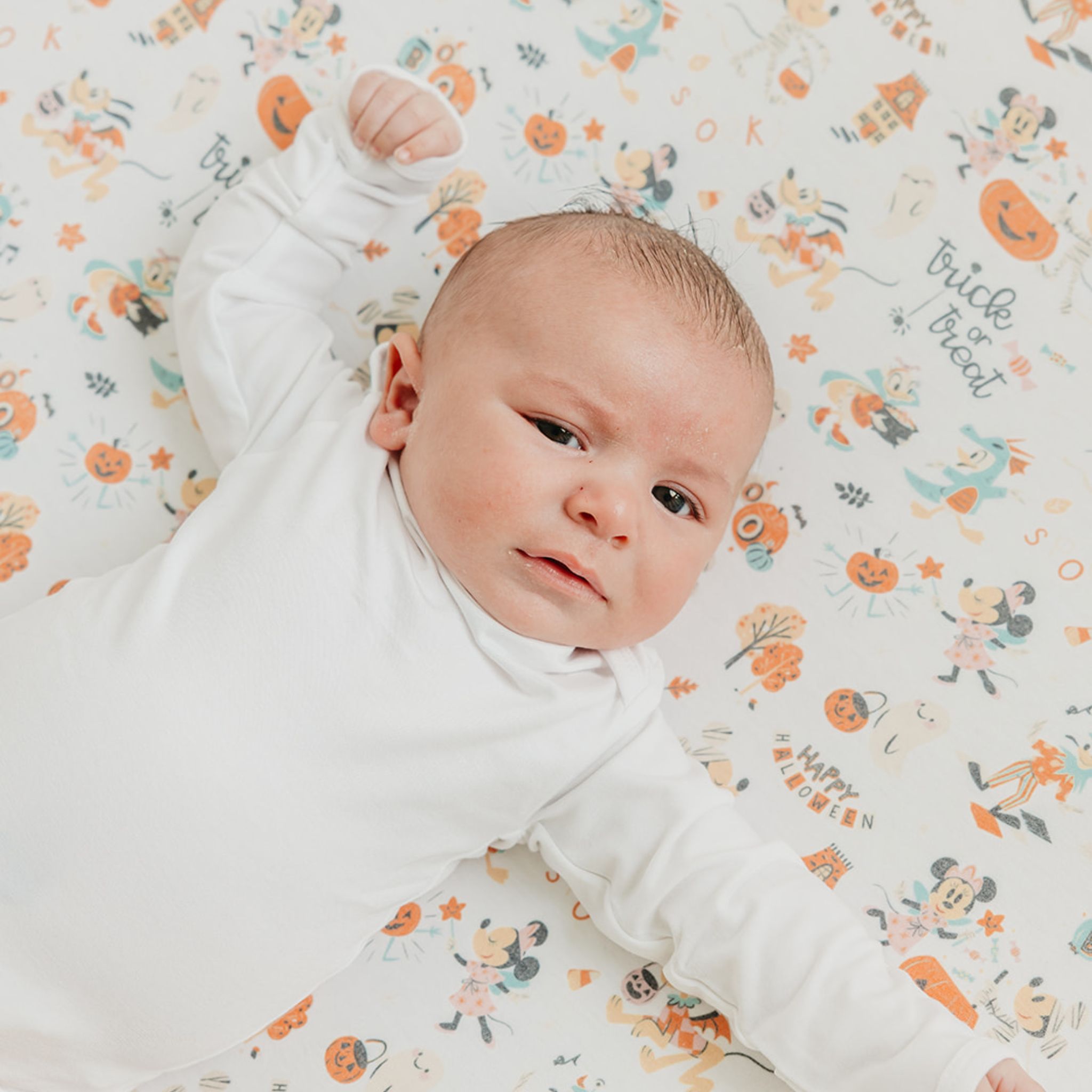 Premium Knit Fitted Crib Sheet - Mickey Mouse's Boo Bash