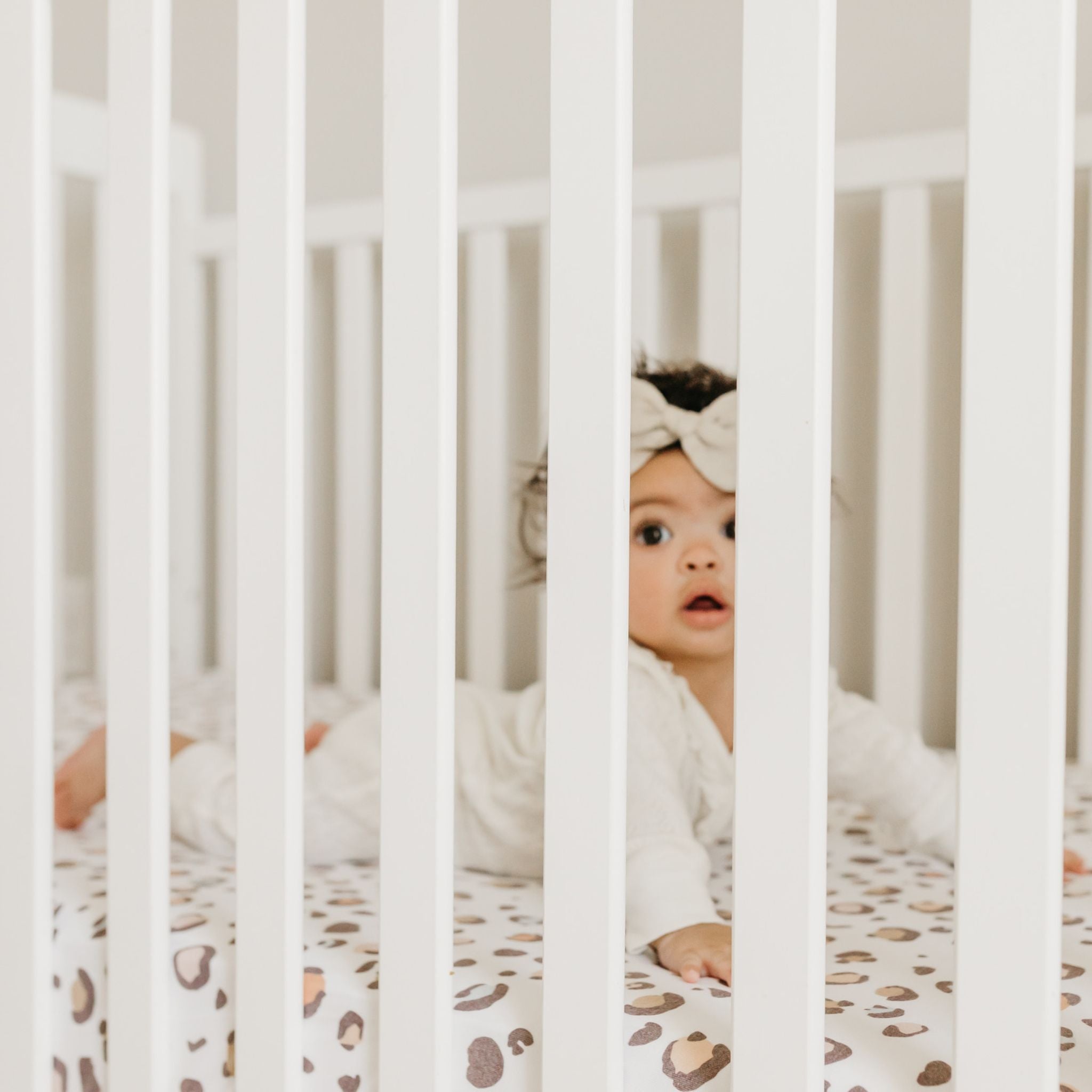 Premium Knit Fitted Crib Sheet - Millie