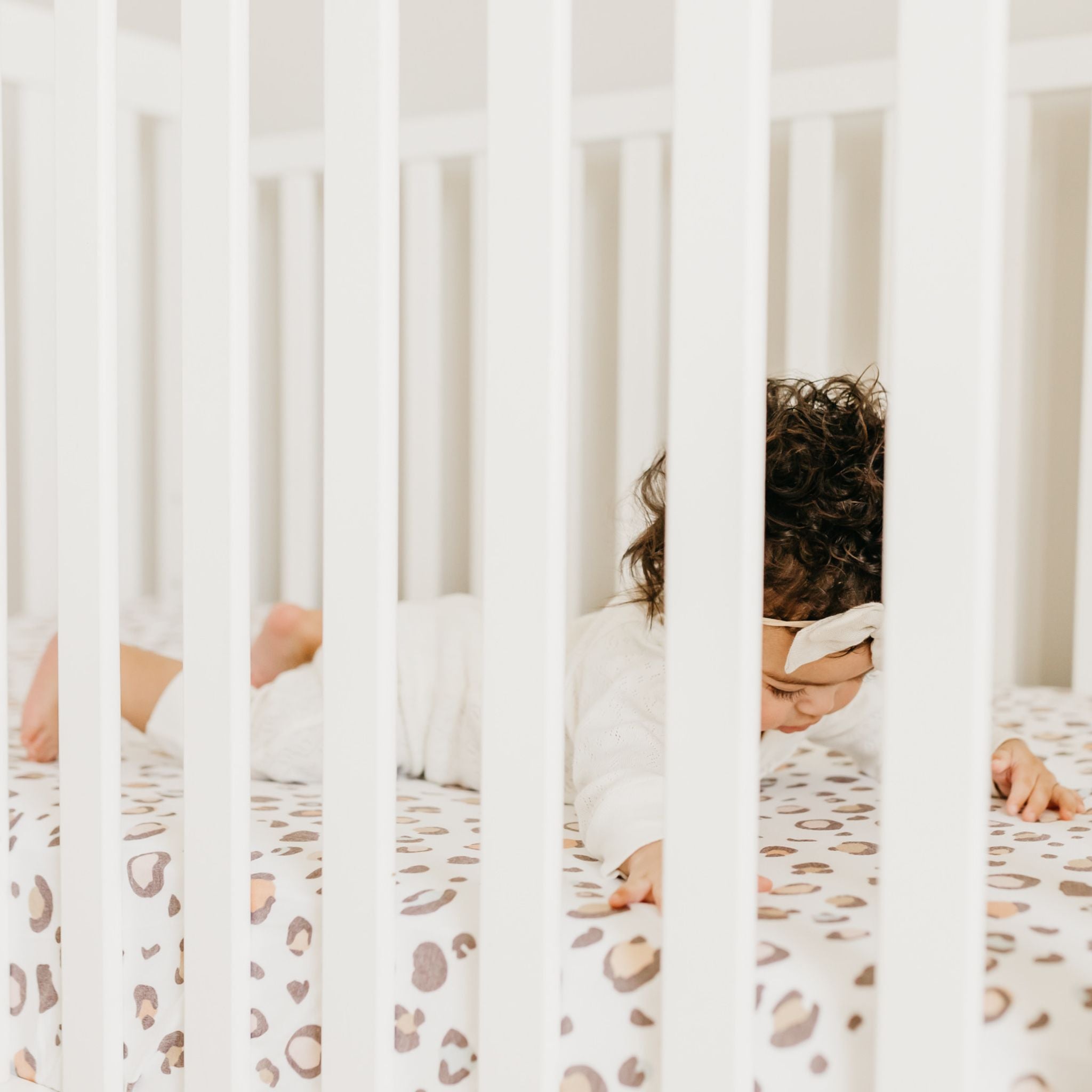 Premium Knit Fitted Crib Sheet - Millie