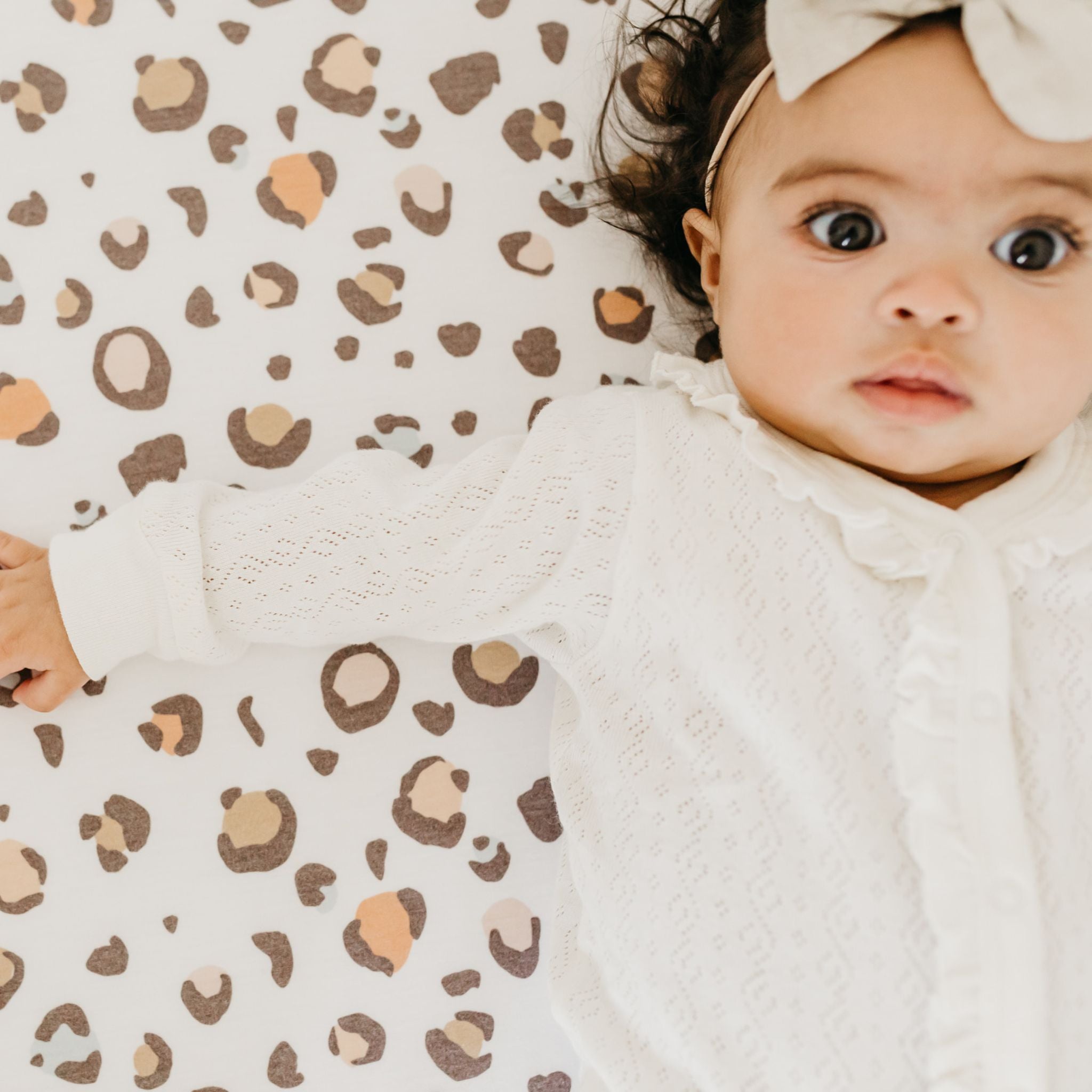 Premium Knit Fitted Crib Sheet - Millie