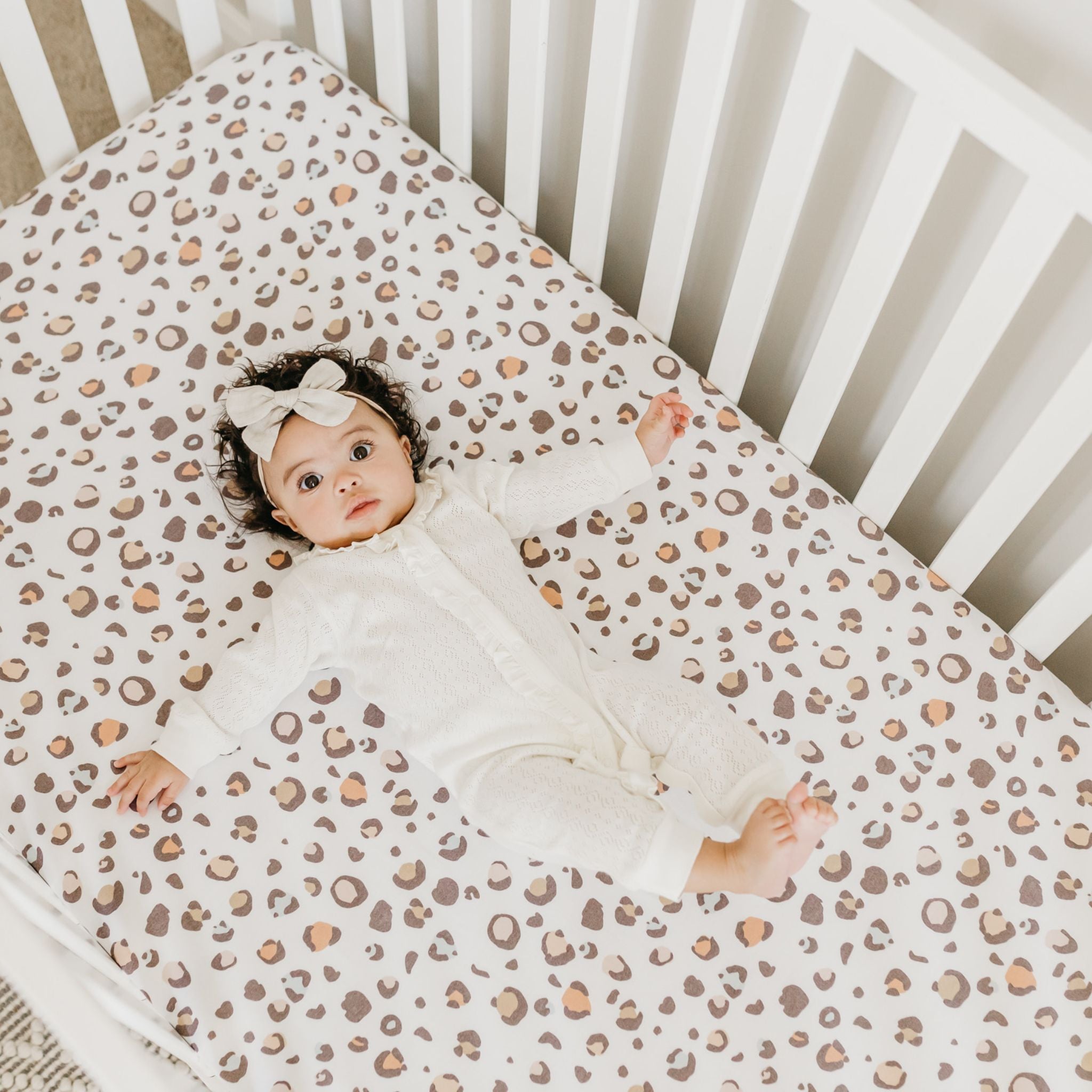 Premium Knit Fitted Crib Sheet - Millie