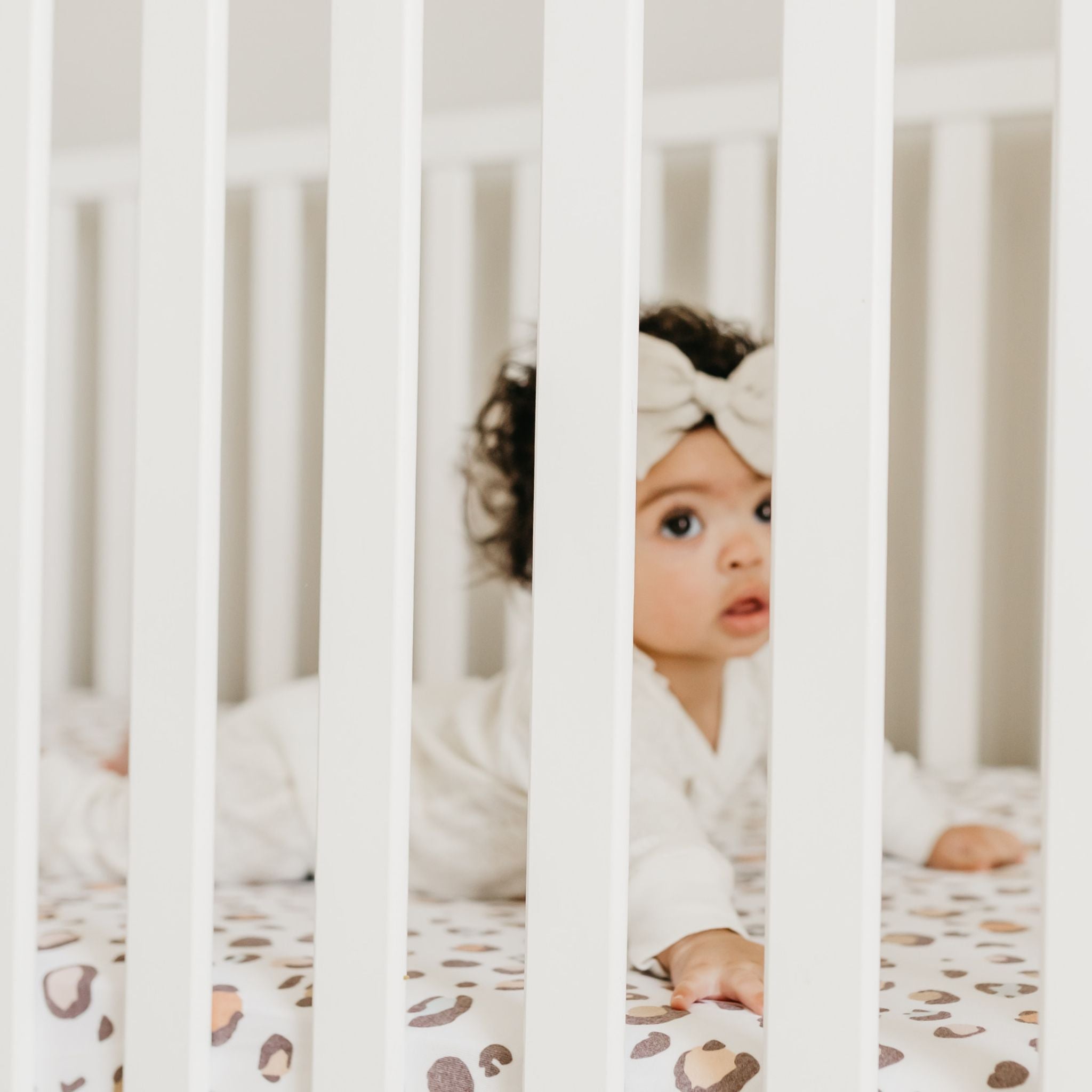 Premium Knit Fitted Crib Sheet - Millie