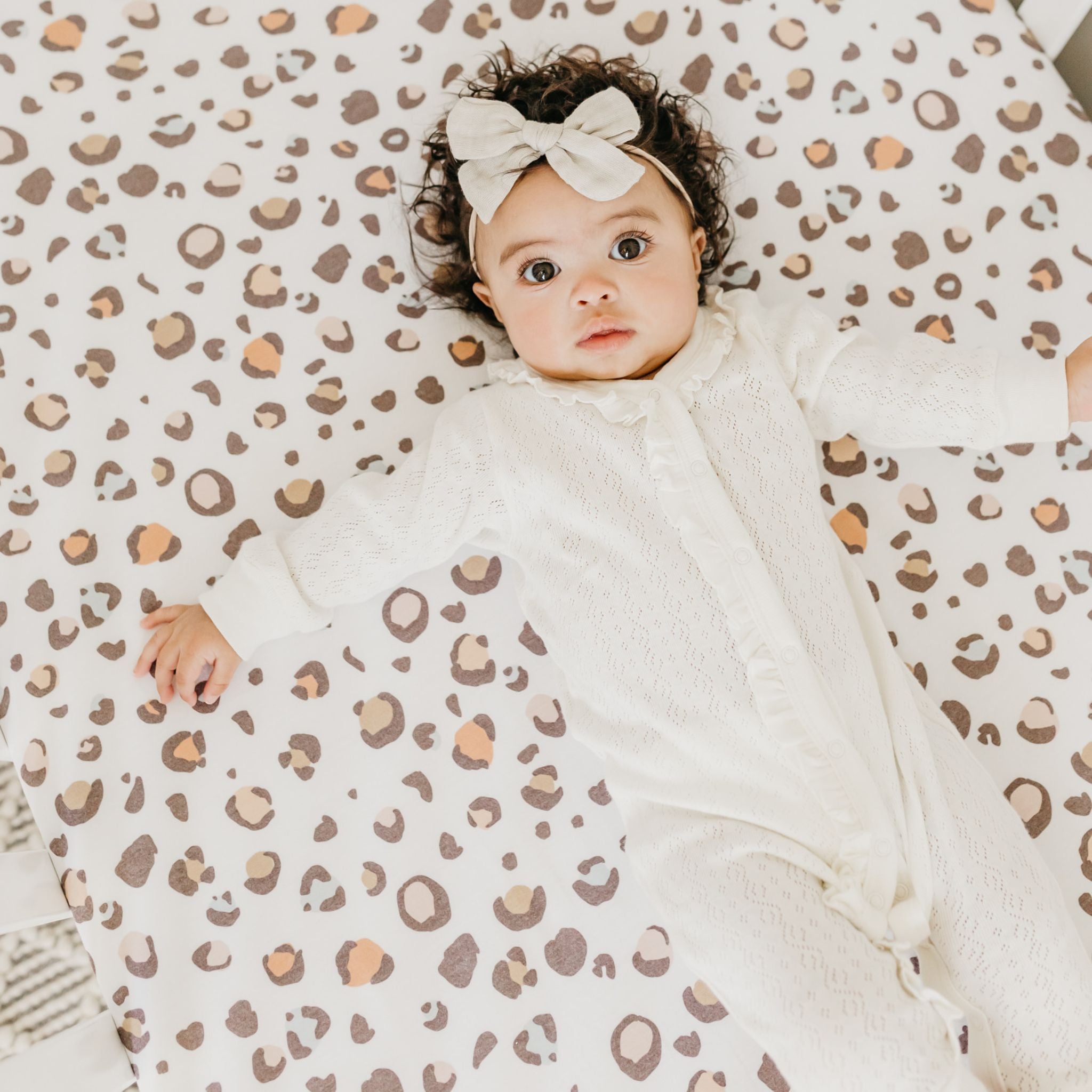 Premium Knit Fitted Crib Sheet - Millie