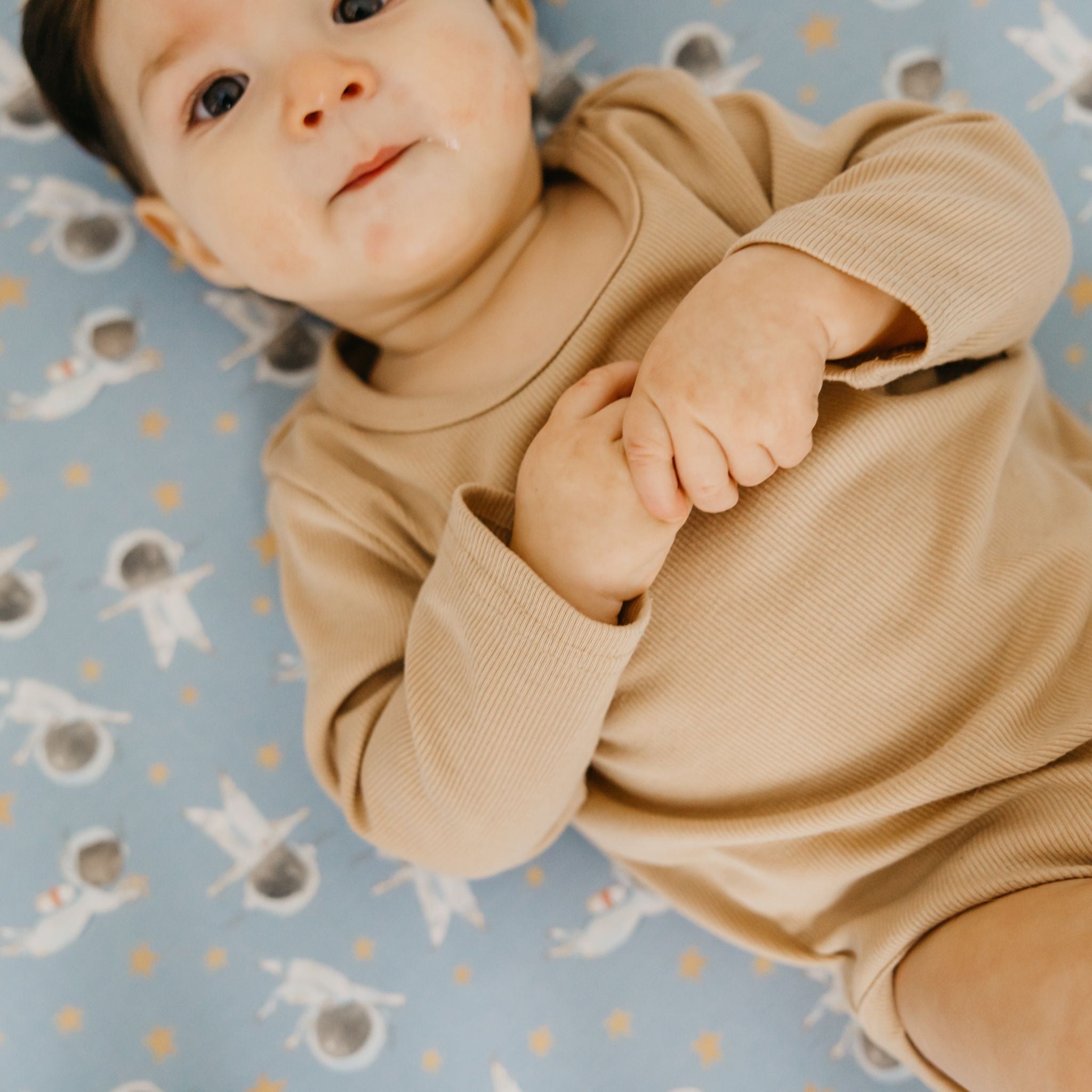 Premium Knit Fitted Crib Sheet - Neil