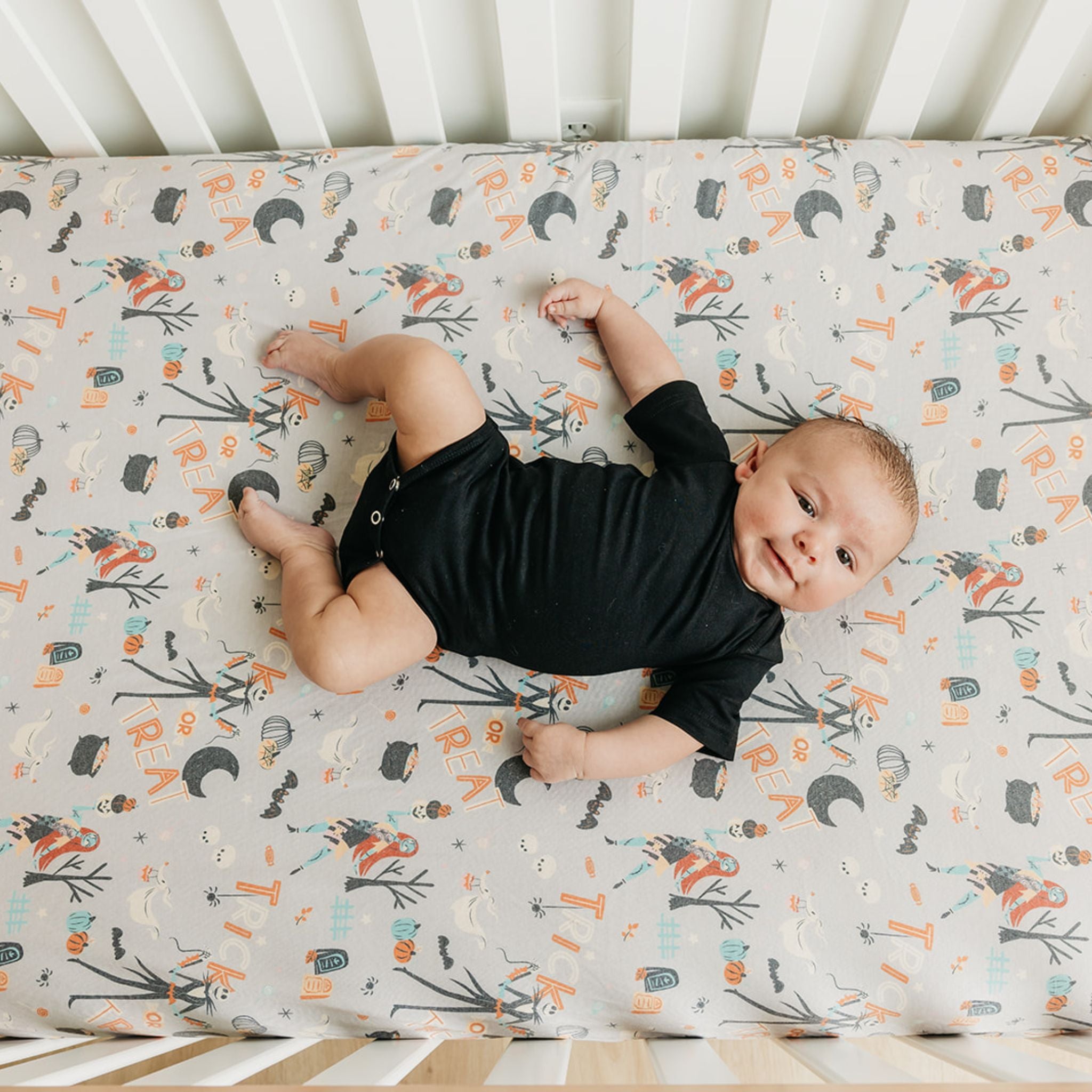 Premium Knit Fitted Crib Sheet - Nightmare Before Christmas