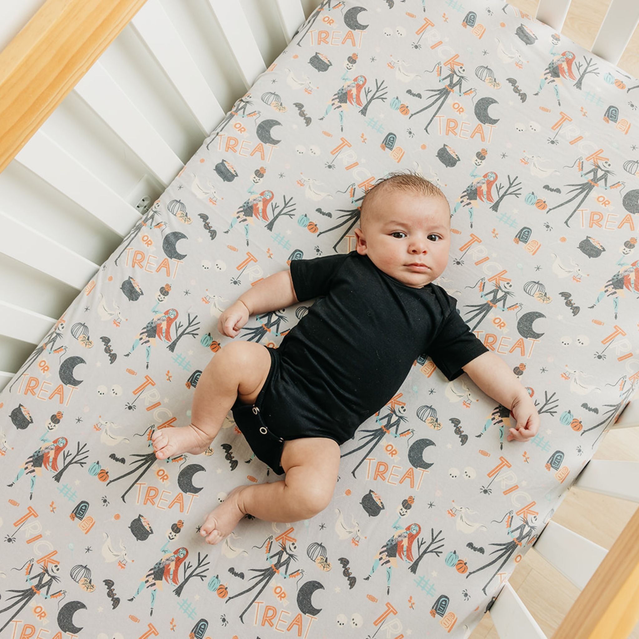 Premium Knit Fitted Crib Sheet - Nightmare Before Christmas