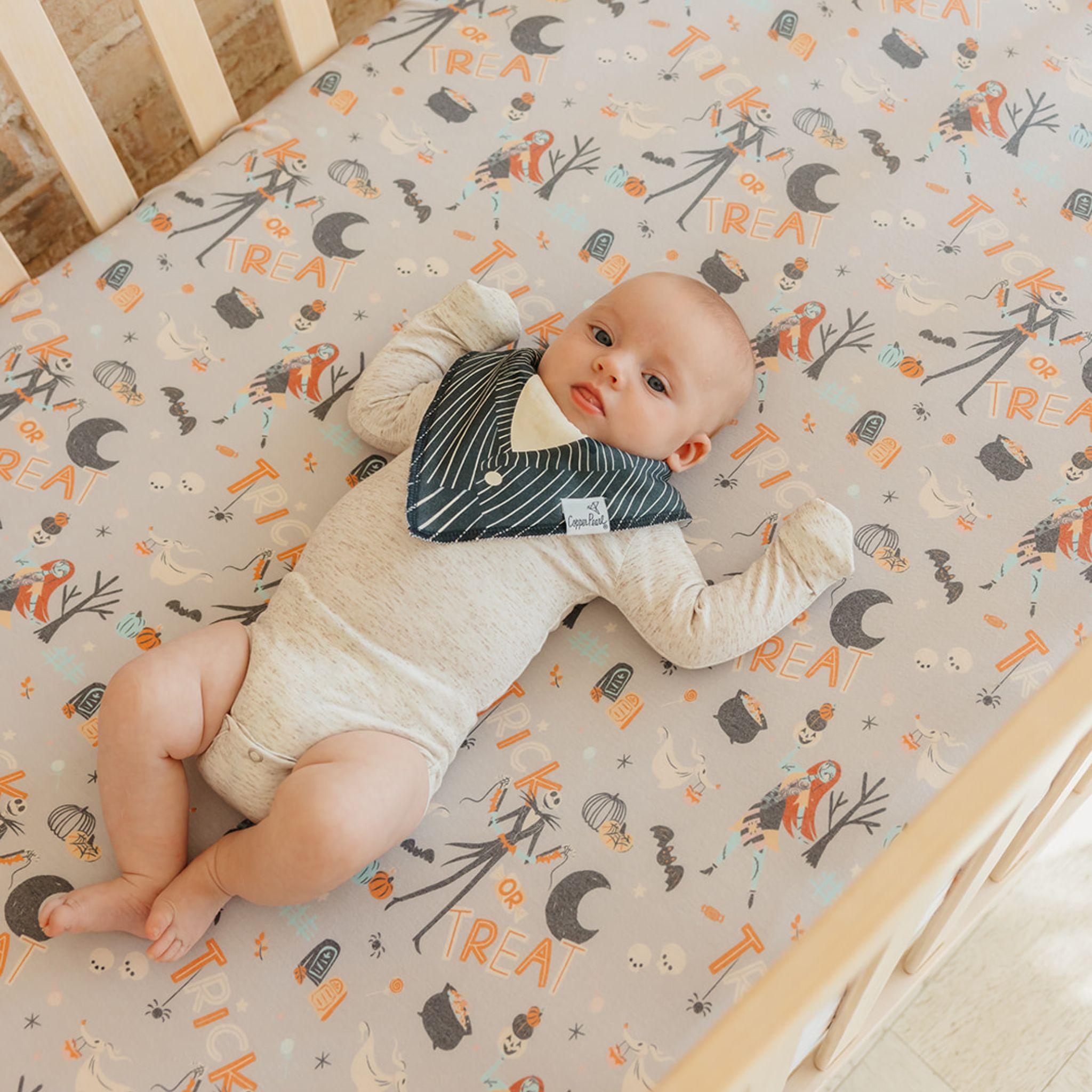 Premium Knit Fitted Crib Sheet - Nightmare Before Christmas