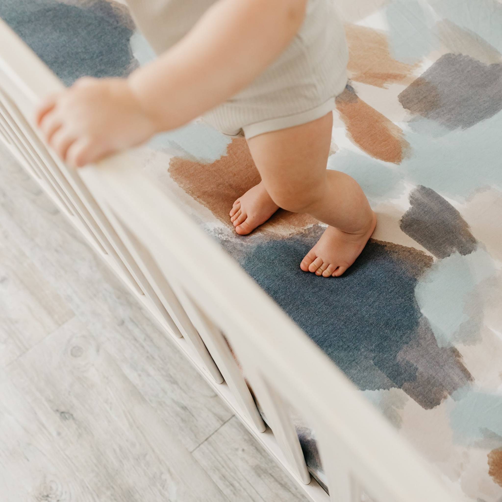 Premium Knit Fitted Crib Sheet - Picasso