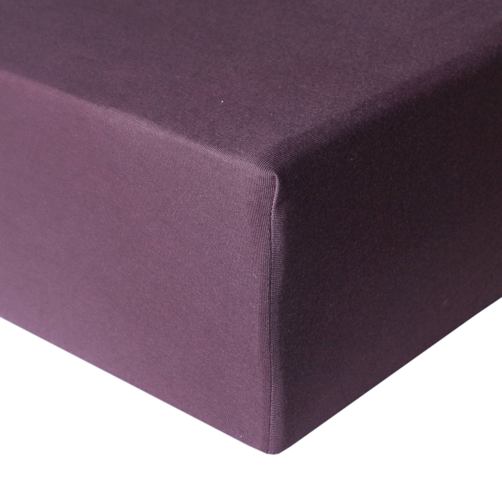 Premium Knit Fitted Crib Sheet - Plum