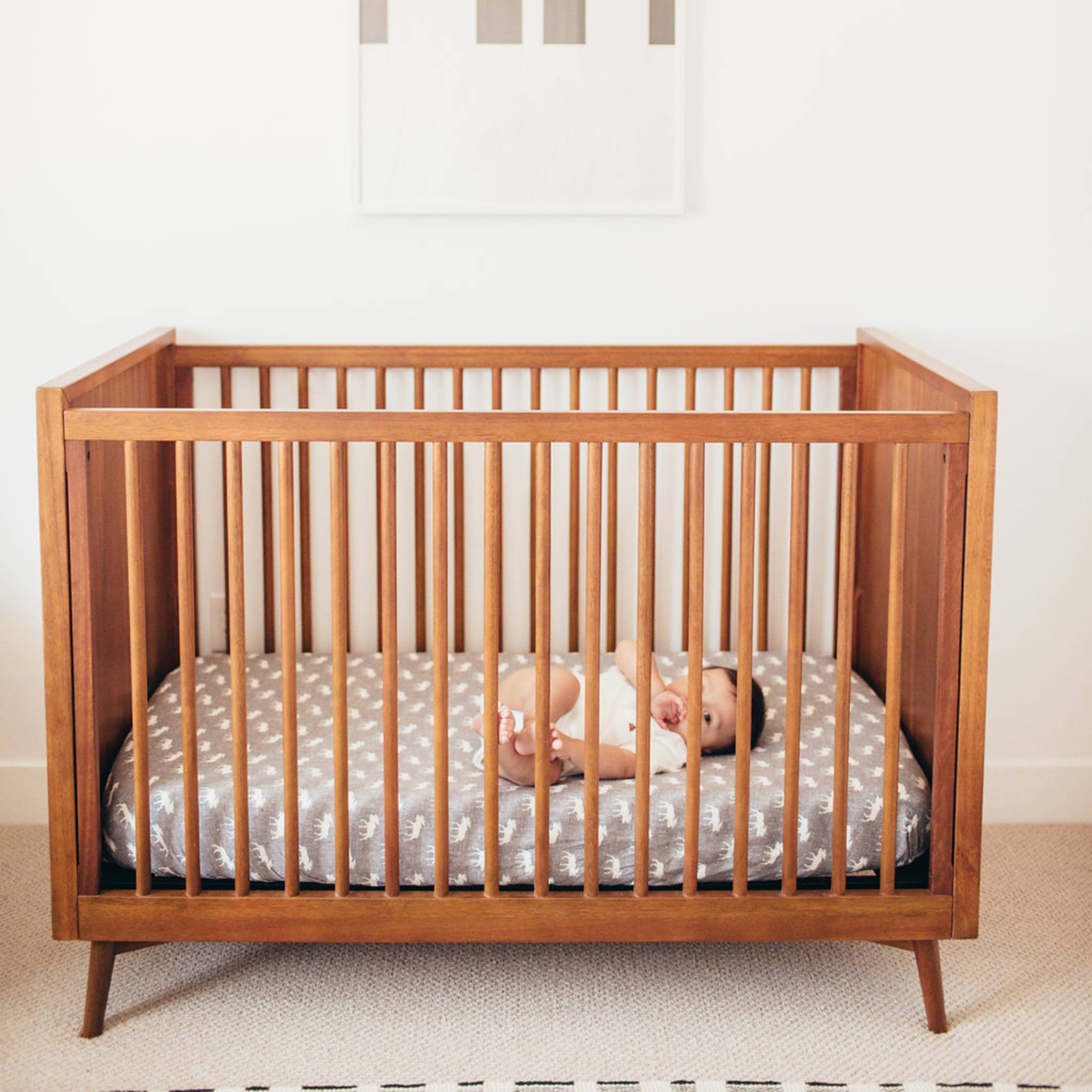 Premium Knit Fitted Crib Sheet - Scout