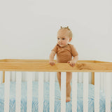 Premium Knit Fitted Crib Sheet - Surf