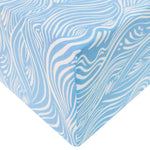 Premium Knit Fitted Crib Sheet - Surf