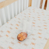 Premium Knit Fitted Crib Sheet - Tide