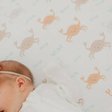 Premium Knit Fitted Crib Sheet - Tide