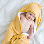 Premium Knit Hooded Towel - Marigold