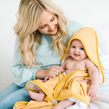 Premium Knit Hooded Towel - Marigold