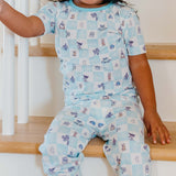 2pc Short Sleeve Pajamas with Pants - Monsters, Inc. Medley