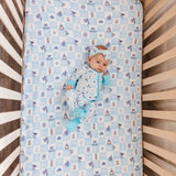 Premium Knit Fitted Crib Sheet - Monsters, Inc. Medley