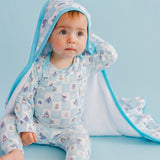 Premium Baby Knit Hooded Towel - Monsters, Inc. Medley