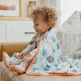 Three-Layer Quilt - Sesame Street Varsity Friends