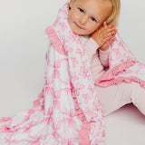 Bamboo Ruffled Three-Layer Quilt - Bow My Gosh