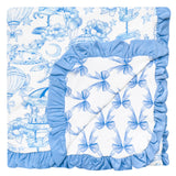 Bamboo Ruffled Three-Layer Quilt - Vintage Carnival