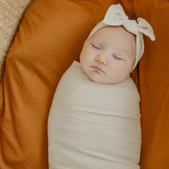 Ribbed Modal Swaddle Blanket- Fly Fishing Lures main image 1