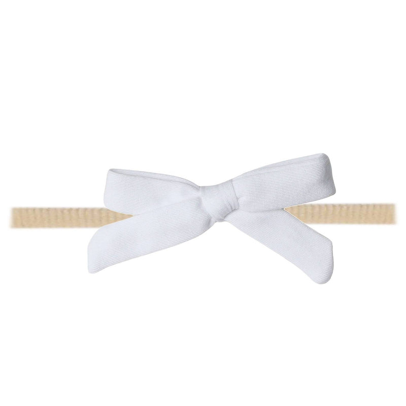 Ribbon Nylon Bow - Dove