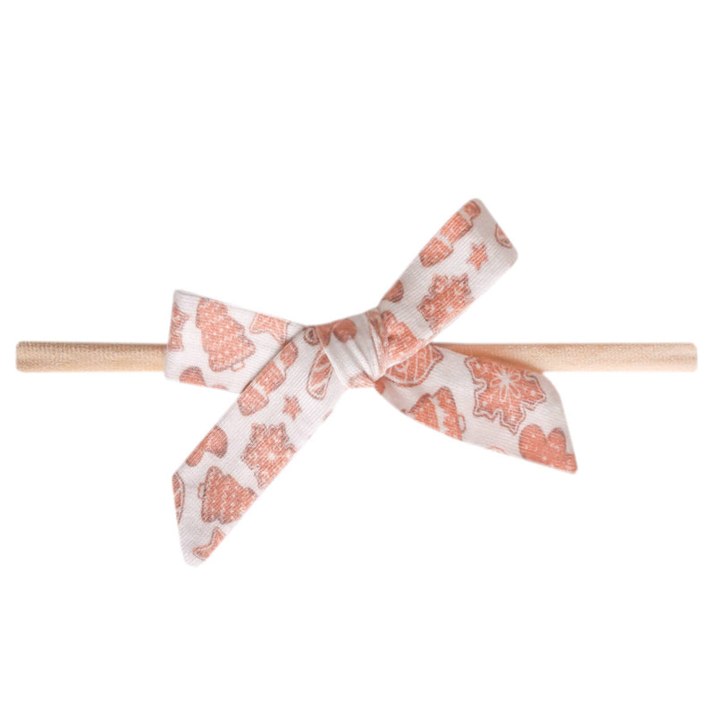 Ribbon Nylon Bow - Gingerbread