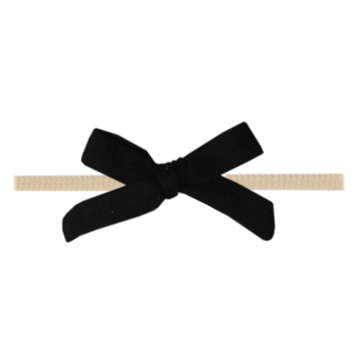 Ribbon Nylon Bow - Midnight