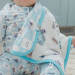 monsters inc blanket Three-Layer Security Blanket Set