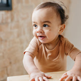 Short Sleeve Bodysuit - Pecan
