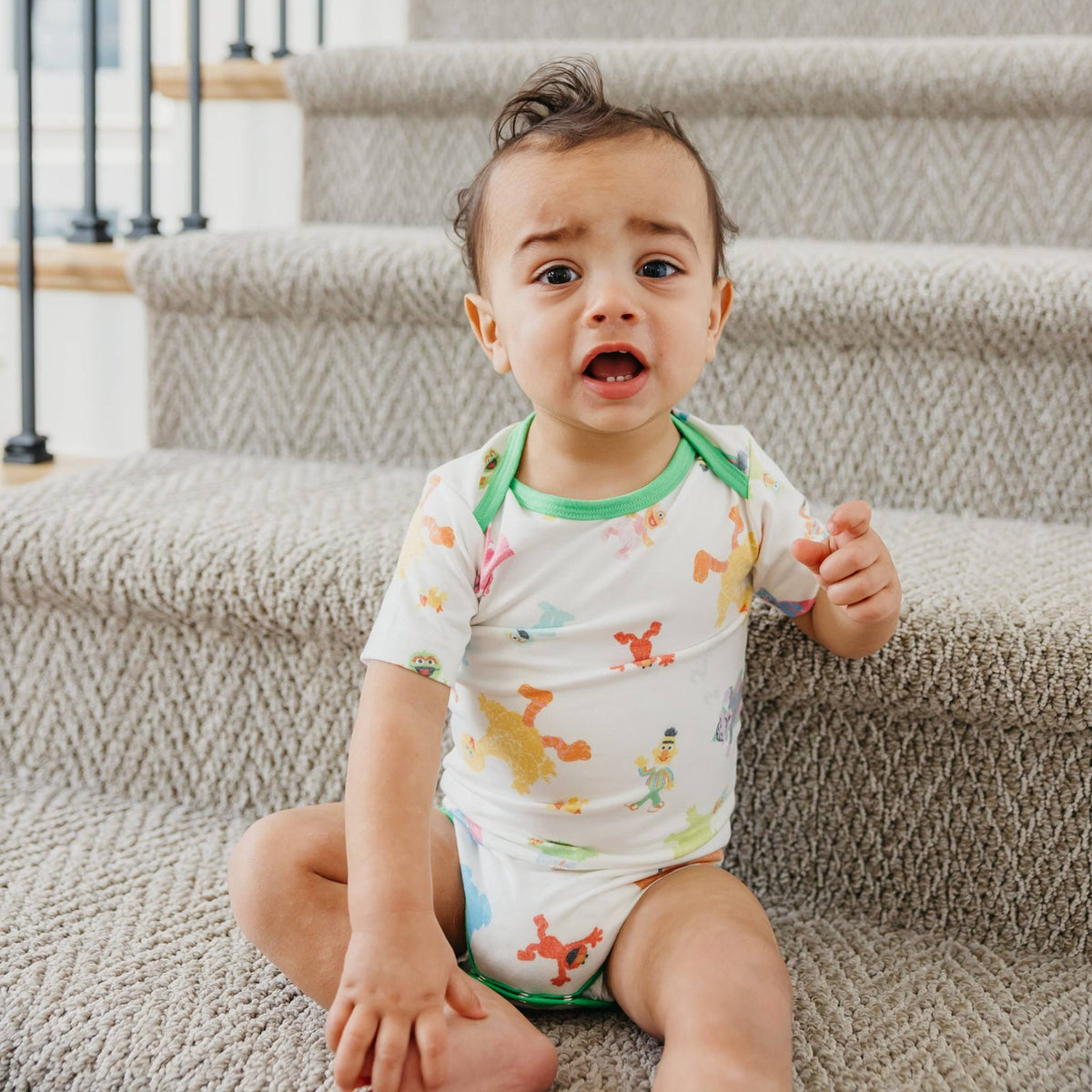 Short Sleeve Bodysuit - Sesame Friends