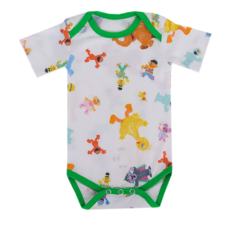 Short Sleeve Bodysuit - Sesame Friends