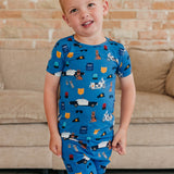 Bamboo 2pc Short Sleeve Pajamas with Pants - Policemen