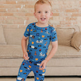 Bamboo 2pc Short Sleeve Pajamas with Pants - Policemen