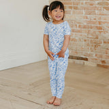 Bamboo 2pc Short Sleeve Pajamas with Pants - Priscilla