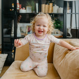 2pc Short Sleeve Pajamas with Pants - Enchanted Friends