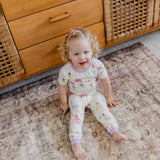 2pc Short Sleeve Pajamas with Pants - Disney Princess