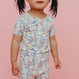 2pc Short Sleeve Pajamas with Pants - Josie