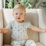 2pc Short Sleeve Pajamas with Pants - Mickey Mouse and Friends