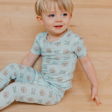 2pc Short Sleeve Pajamas with Pants - Star Wars Mando Medley
