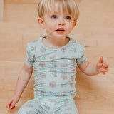 2pc Short Sleeve Pajamas with Pants - Star Wars Mando Medley