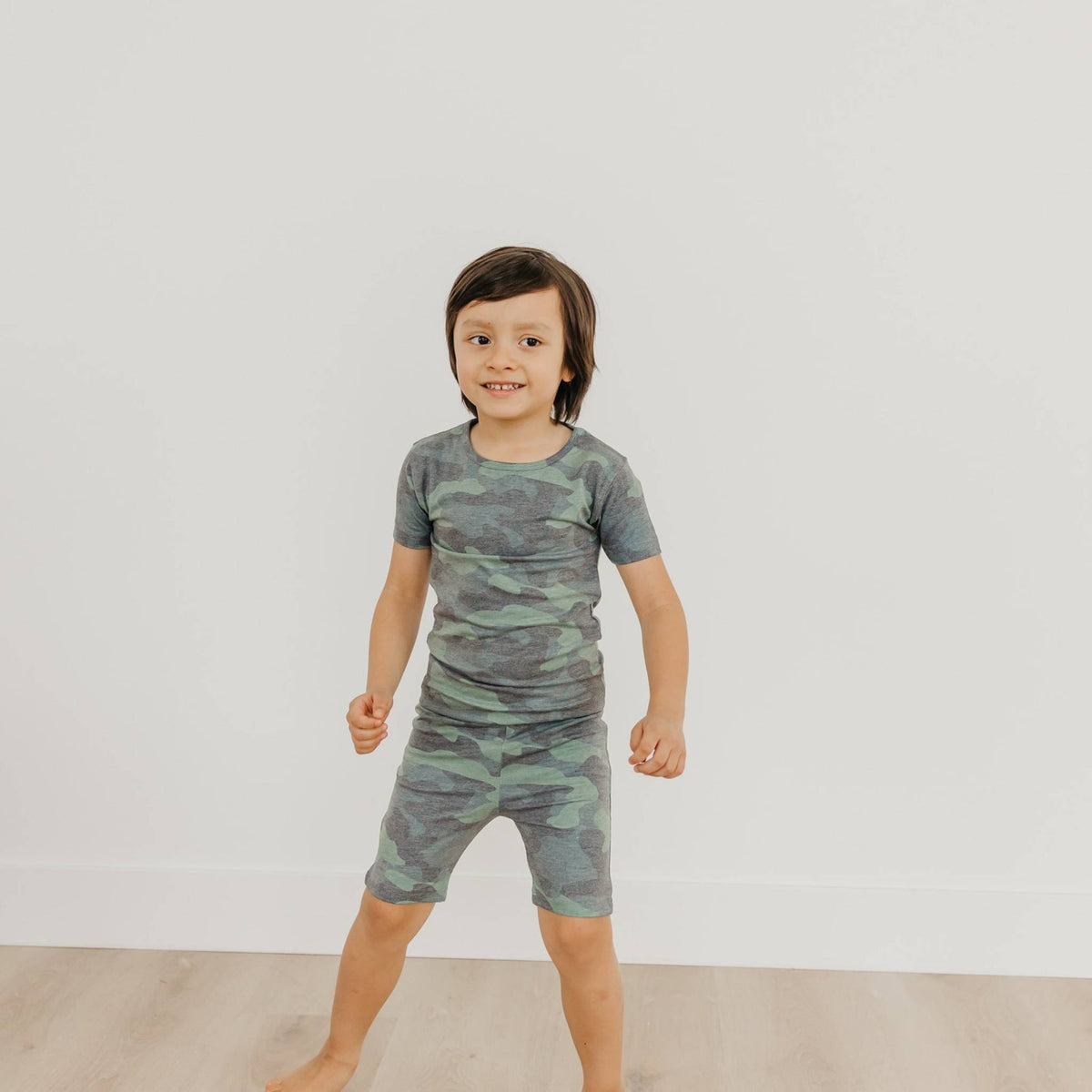 2pc Short Sleeve Pajama Set - Hunter