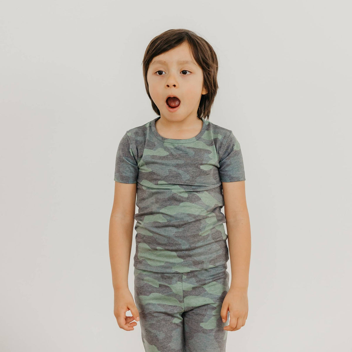 2pc Short Sleeve Pajama Set - Hunter