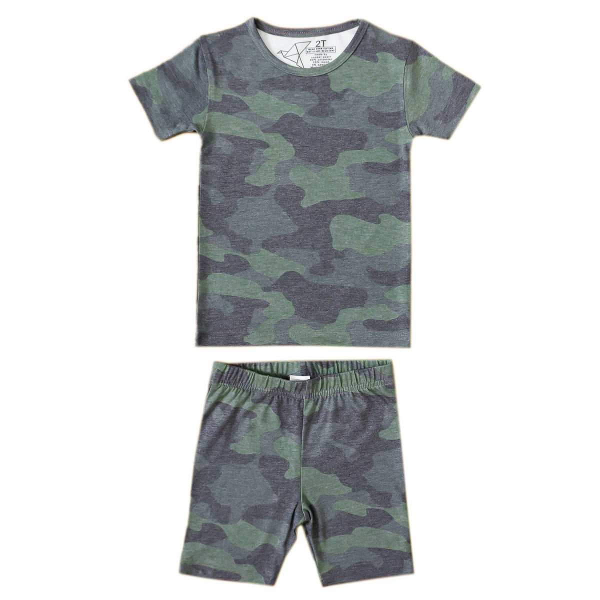 2pc Short Sleeve Pajama Set - Hunter