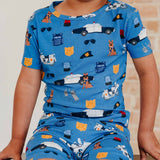 Bamboo 2pc Short Sleeve Pajama Set - Policemen