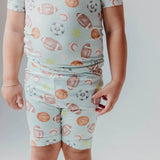 2pc Short Sleeve Pajama Set - Sports Medley