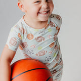 2pc Short Sleeve Pajama Set - Sports Medley